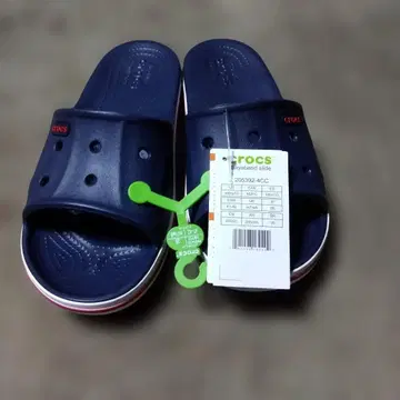 crocs 네이비 비치 샌들 (미개봉, 새상품)