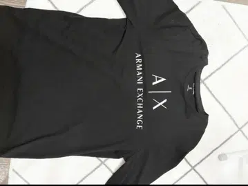 Armani Exchange 블랙 긴팔 셔츠