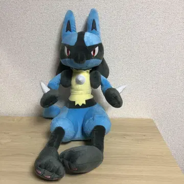 [ 새상품급 ] 포켓몬스터 모구모구 타임 메챠데카 루카리오 봉제 인형