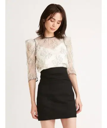 snidel 데님 미니 스커트 블랙 사이즈 0