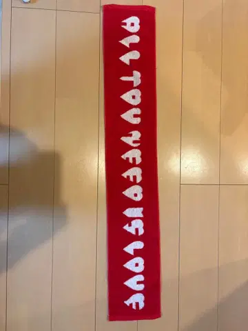 andymori ALL YOU NEED IS LOVE 타월 그린