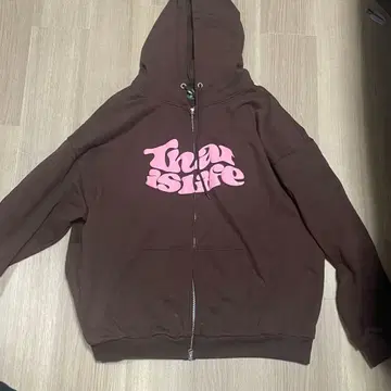 That's life 자츠라이프 지퍼 후드티 브라운