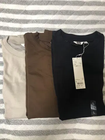 [ 새상품 ] Lsize UNIQLO 에어리즘 코튼 오버 사이즈 T셔츠