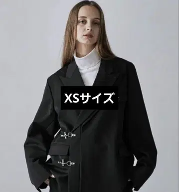 CLEL Prime TR 더블 라펠 테일러드 자켓 블랙 XS 사이즈
