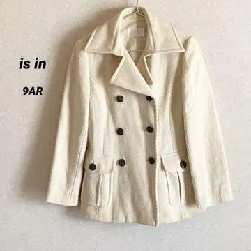 isin 울 코트 피코트 크림색 9AR 더블
