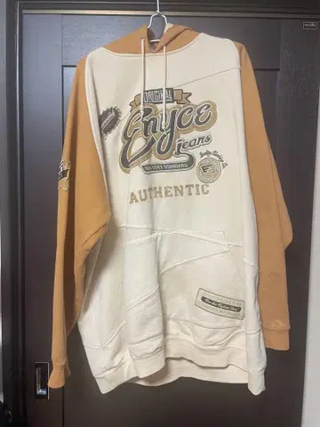 [ 초 빅 사이즈 ] Enyce Jeans 후디 크림/오렌지