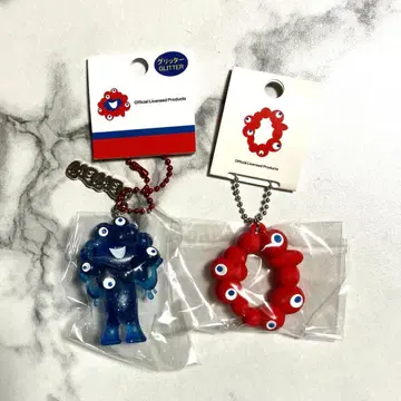 오사카 간사이 만박 expo 입체 PVC 키링 글리터 쟉쟉 로고 세트