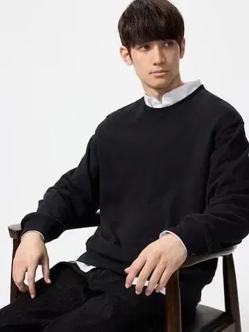2025년 구매 새상품 2개 UNIQLO 스웨트 셔츠 XL 블랙 그레이