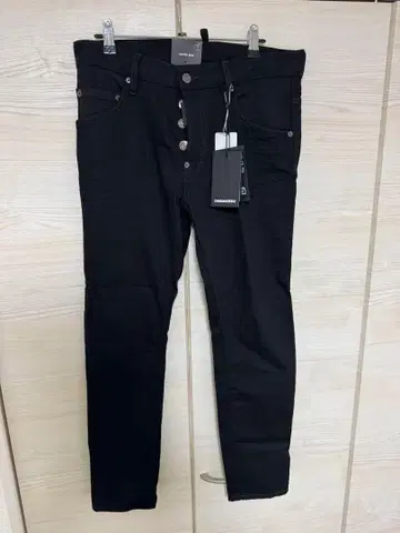 DSQUARED2 블랙 불 스케이터 청바지 블랙 46