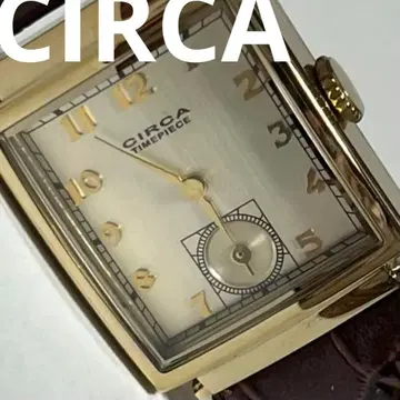 CIRCA 서커 사각형 스몰 세컨드 워치 쿼츠