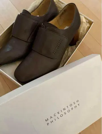 새상품급 MACKINTOSH PHILOSOPHY 브라운 부츠 23