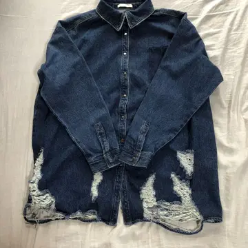 Chicco 데미지 데님 셔츠