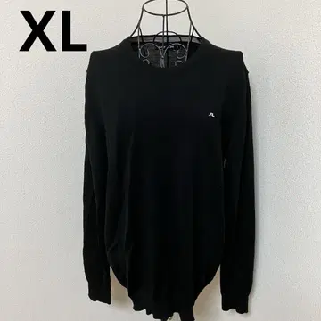 새상품급 J.LINDEBERG 제이 린드버그 울 니트 스웨터 XL 블랙