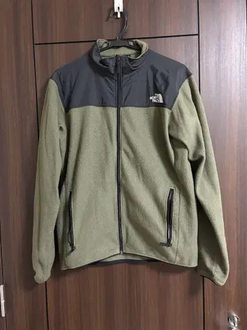 THE NORTH FACE 플리스 자켓 카키 블랙 L 사이즈