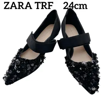 ZARA Trafaluc 스팽글 스틸레토 펌프스 size 37