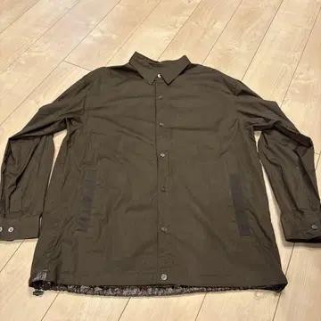 UNIQLO +J 오버 사이즈 셔츠 자켓 L 브라운 덤 포함