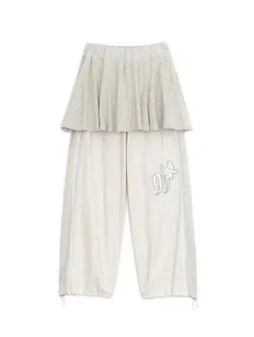 hugyourskin Patch skirt pants (Ivory)