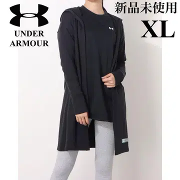 새상품 언더아머 후드 맨투맨 겉옷 가디건 블랙 XL 롱