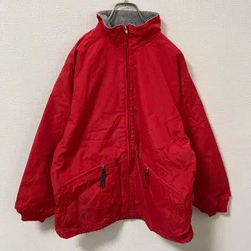 파타고니아 나일론 플리스 자켓 구제 의류 빨간색