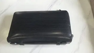 Dunhill 장지갑 블랙 남성용 천연 가죽 지퍼 어라운드 대용량