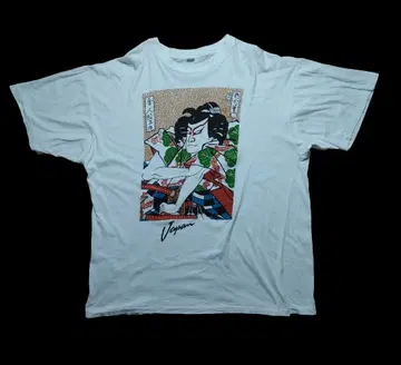 90s 빈티지 가부키 마츠오마루 아트 프린트 T셔츠