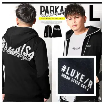 LUXE/R 발포 프린트 분또 ZIP 후드티 골프웨어