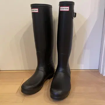 HUNTER 여성용 레인부츠 블랙 25cm (EU39)