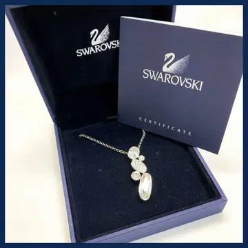 새상품급 SWAROVSKI 스와로브스키 목걸이 실버 케이스 포함