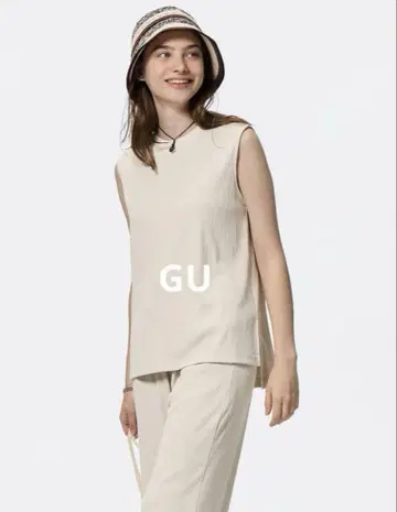 GU 리브 슬릿 튜닉 리브 풀온 팬츠
