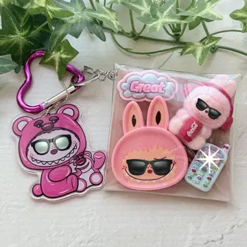 가챠 파우치 pink 몬스터