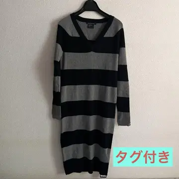 미사용 택 포함*A|X Armani 아르마니 원피스 니트 보더