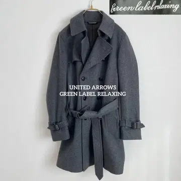 새상품급 UNITED ARROWS 트렌치코트 비즈니스 코트 울