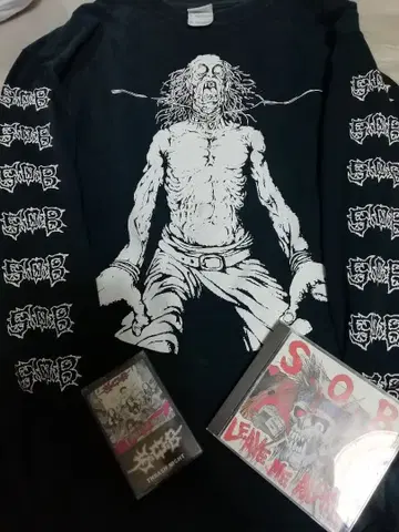 S.O.B 세트 판매 긴팔 셔츠 귀중한 CD & 카세트 테이프