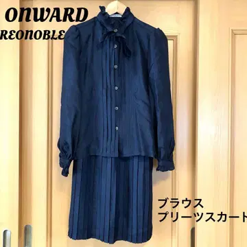 ONWAR REONOBLE 블라우스 플리츠 스커트 2종 세트