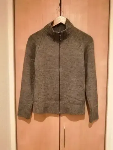 JOHN SMEDLEY 존스메들리 그레이 지퍼 하이넥 니트 S