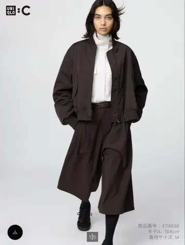 UNIQLO 다크 브라운 큐롯 XL