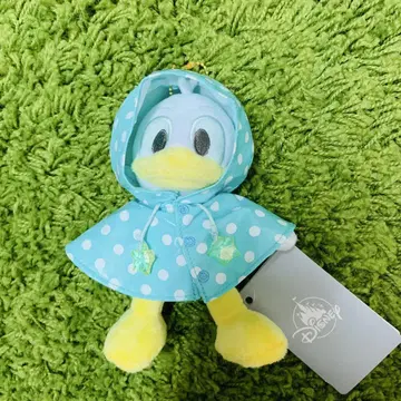도날드 레인코트 봉제 인형 키체인 디즈니