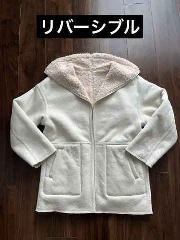 2WAY 보아 페이크 무스탕 블루종