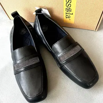 부소라 발수 셔링 플랫 로퍼