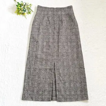 [새상품] IENA LA BOUCLE 글렌체크 타이트 스커트 롱 M