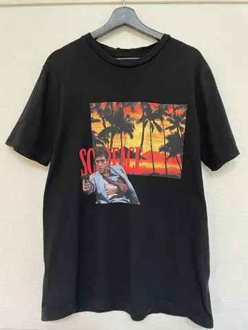 00's Scarface 티셔츠 Black vintage