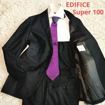 EDIFICE 셋업 수트 울 Super100 다크 그레이