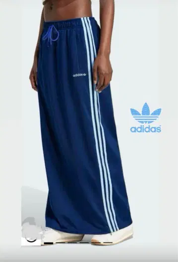 adidas 네이비 라인 롱 스커트