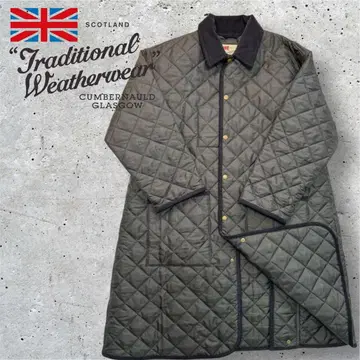 새상품급 Traditional Weatherwear 퀼팅 코트 롱
