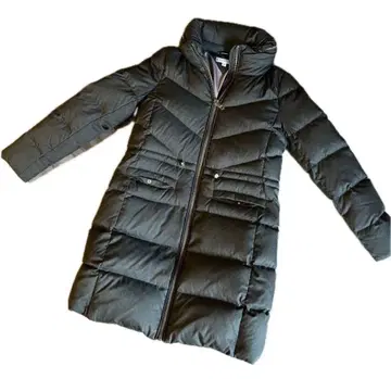 TOMMY HILFIGER 다크 그레이 롱 다운 자켓 M