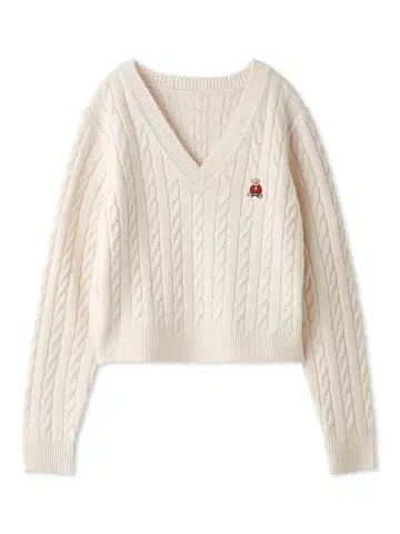 SNIDEL BEARPAW 케이블 니트 풀오버