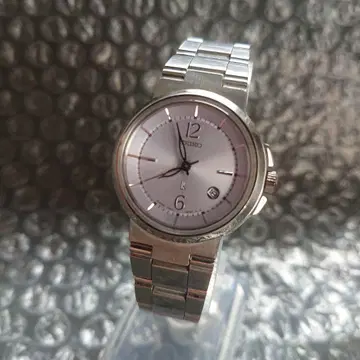 SEIKO 루키아 라이트 퍼플 실버 쿼츠 여성용 손목시계