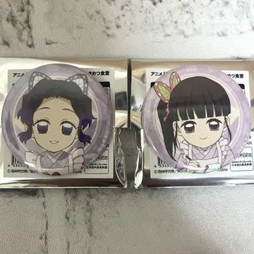 귀멸의 칼날 키메츠 식당 팝업 코쵸우 시노부 츠유리 카나오 캔뱃지