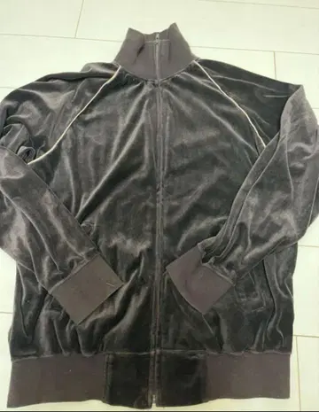 BEAMS L 사이즈 벨로아 브라운 트랙 자켓 저지