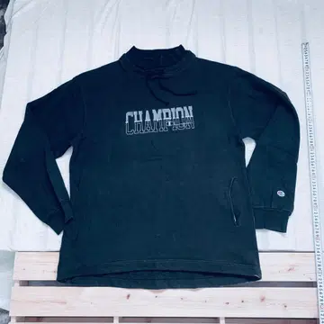 90s 구제 의류 CHAMPION 하이넥 맨투맨 X-LARGE 블랙